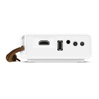 BenQ GV10 LED Mini Portable Projector, 3W Built-in Speaker, Auto Vertical Keystone - White - Back View