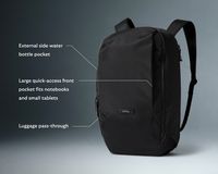 Bellroy - Transit Workpack - Second Edition - Black - Back View