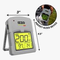 Izzo - Launch Mate Mini Golf Launch Monitor - Gray - Back View