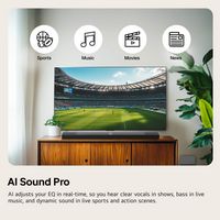 LG - 2.1-Channel S40T Soundbar with Wireless Subwoofer, Bluetooth Connectivity, Dolby Audio and W... - Back View