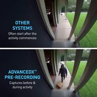 Swann - AdvancedX 4K Security Camera PoE Outdoor Dome, Color Night Vision, Smart Video Analytics/... - Back View