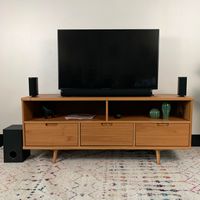 iLive - 45-inch Bluetooth Soundbar with Wireless Subwoofer and Satellite Speakers - Black - Back View