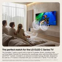 LG - 3.1.3 Channel SC9S Soundbar with Wireless Subwoofer, Dolby Atmos, WOW Orchestra - Black - Back View