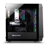 iBUYPOWER - Slate 6 MESH Gaming Desktop PC - Intel Core i5 14400F- NVIDIA GeForce RTX 4060 Ti 8GB... - Back View