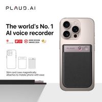 PLAUD - Smart AI Voice/Audio Recorder - Starlight - Back View