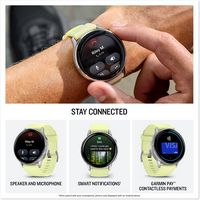 Garmin - Venu 4 GPS Smartwatch 45 mm Fiber-reinforced polymer - Silver - (2025) - Back View