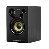 Hercules - DJ Monitor 32 - 2 x 15 watts RMS Active Monitoring Speakers - Black - Back View