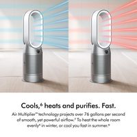 Dyson - Purifier Hot+Cool HP1 - Exclusive - White/Silver - Back View