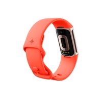 Google - Charge 6 Advanced Fitness & Health Tracker - Works with Android and iOS - Coral - (2023) - Back View