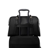 TUMI - Voyageur Leather Weekender - Black/Light Gold - Back View