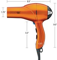 Conair - InfinitiPRO 1875W AC Motor Styler - Orange - Back View