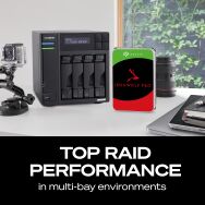 Seagate - IronWolf Pro 12TB NAS Internal Hard Drive with Rescue Data Recovery Services - Back View