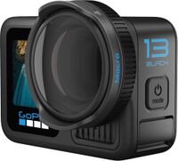 GoPro - HERO13 Black Action Camera + HB-Series Lens Collection - Black - Back View