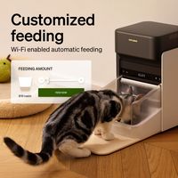 PETLIBRO - One RFID App Control Pet Feeder - Black - Back View