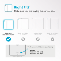 Speck - Balance Folio Case with Microban for Apple iPad mini (A17 Pro) and Apple iPad mini (6th G... - Back View