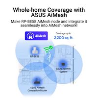 ASUS - RP-BE58 BE3600 Dual-Band AiMesh Wi-Fi 7 Range Extender - White - Back View