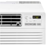 LG - 14,000 BTU 700 Sq. Ft. 230V In Wall Air Conditioner with Remote - White - Back View