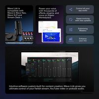 Elgato - Stream Deck + XLR Workflow Controller with Customizable Touch Strip and Dials - Black - Back View