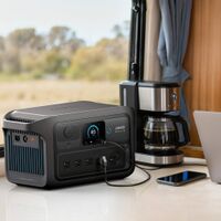 Anker - SOLIX C2000X Gen 2 Portable Power Station 2400W (2048 Wh Capacity) - Black - Back View