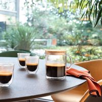 De'Longhi - Double Wall Glass Coffee Pot (750ml 25oz) - Clear - Back View