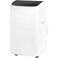 TCL - Q-Series 450 Sq. Ft. 10,000 BTU Smart Inverter Portable Air Conditioner - White - Back View