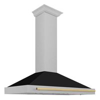 ZLINE DuraSnow - 47 inches - Convertible & Convertible - Wall Range Hood - Stainless Steel - Back View