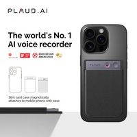 PLAUD - Smart AI Voice/Audio Recorder - Black - Back View