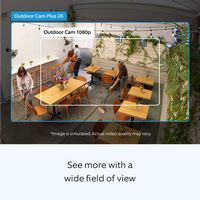 Outdoor Cam Plus, Power over Ethernet with Wide-Angle 2K Video, Ring Vision and Low-Light Sight f... - Back View