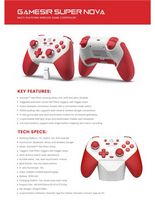 GameSir - Super Nova Wireless Gaming Controller Nintendo Switch & Switch 2/PC/iOS/Android, Hall E... - Back View