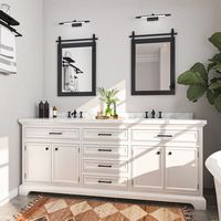 LOVMOR - Rectangle Framed Wall Bathroom Vanity Mirror Accent Mirror - 22