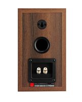 DALI - OBERON 1 Bookshelf Speakers - Pair - Dark Walnut - Back View