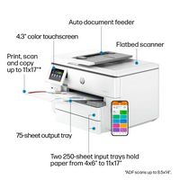 HP - OfficeJet Pro 9730e Wireless Wide Format All-In-One Inkjet Printer with 3 Mo. of Instant Ink... - Back View
