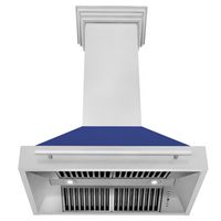 ZLINE DuraSnow - 30 inches - Externally Vented - Wall Range Hood - Silver - Back View