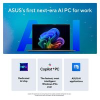 ASUS - ExpertBook P5 2.5K Laptop - Copilot+ PC - Intel Core Ultra 5 226V with 16GB Memory - 512GB... - Back View