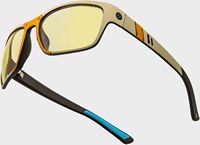 GUNNAR - Borderlands Ripper Computer Glasses with Blue Light Reduction, Amber Lenses - Bandit Smoke - Back View