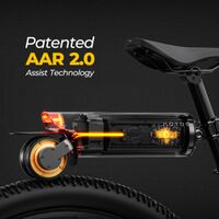 Aotos - PikaBoost 2 E-Bike Lite Conversion Kit, 31-43 Mile Range, Pedal Assist Mode, Converts Sta... - Back View