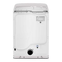 Maytag - 7.4 Cu Ft. Smart Electric Dryer with Pet Pro Option - White - Back View