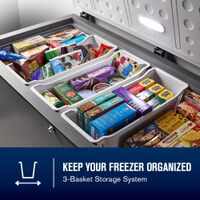 Maytag - Maytag® 16 Cu. Ft. Garage Ready Chest Freezer with Freezer-to-Fridge Convertibility - Gray - Back View