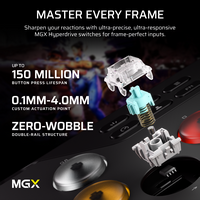 CORSAIR - Novablade Pro Wireless Hall Effect Leverless Controller - Black - Back View