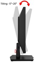 Titan-army - P2418C 23.8” Office Monitor, IPS 144Hz 1920×1080p FHD, Low Blue Light, FreeSync 99% ... - Back View
