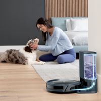 Shark - Navigator Robot Vacuum + Self-Empty Base - Gray - Back View