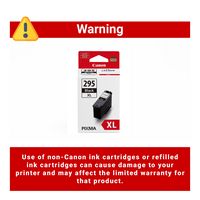 Canon - PG-295XL AMR High Yield Ink Cartridge - Black - Back View