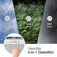 LG - 150 Sq. Ft. 5,000 BTU Window Air Conditioner - White - Back View