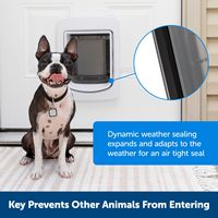 PetSafe - SmartDoor Connected Pet Door, Dog and Cat, Selective Entry and Exit, App Enabled Pet Do... - Back View