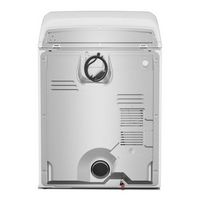 Maytag - 7.0 Cu. Ft. Gas Dryer with Pet Pro Option - White - Back View