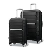 Samsonite - Expandable Freeform Suitcase Set Nest 2Pc (SP21/28) - Black - Back View