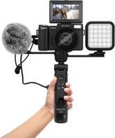Minolta - VLOG MND60V 64.0 Megapixel 4K Video Digital Camera Kit for Content Creators and Vlogger... - Back View