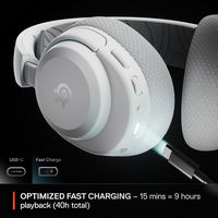 SteelSeries - Arctis Nova 3X Wireless Gaming Headset for Xbox, PlayStation, PC, Mobile, Handhelds... - Back View
