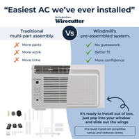 Windmill - 6,000 BTU Smart Window Air Conditoner - White - Back View