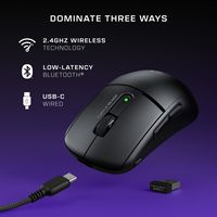 Turtle Beach - Burst II Air Ultra Lightweight Wireless Symmetrical Gaming Mouse with Bluetooth & ... - Back View